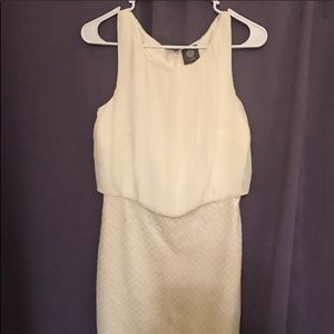 Vince Camuto white sequins dress